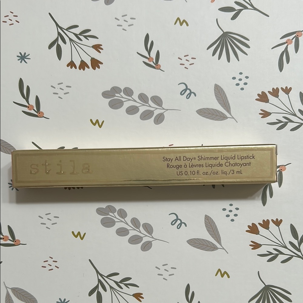 Stila Stay All Day Shimmer Lipstick in Gold Box
